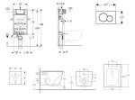 GEBERIT - Kombifix Set předstěnové instalace, klozetu Arkas I a sedátka softclose, tlačítko Sigma01, černá SANI15CA5509