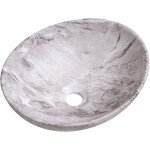 CERANO - Umyvadlo keramické Marbelo - na desku - mramor - 41x33 CER-477005
