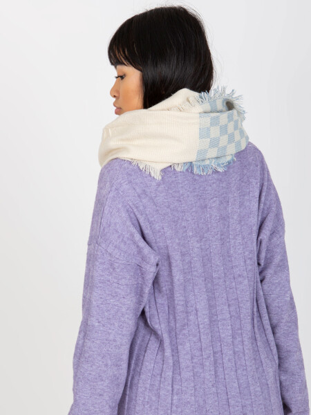 Tunelová šála AT KM 9501.10 bílýá a modrá jedna velikost