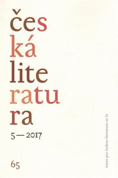 Česká literatura 5/2017