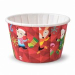 Dortisimo Košíčky na muffiny pevné červené s vánočními zvířátky (12 ks)