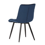 Jídelní židle, modrá, sametová látka, CT-384 BLUE4