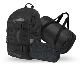 Školní batohový 3-dílný set BAAGL SKATE - Uni (batoh, penál, sportovní taška)