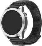 FIXED Nylonový řemínek Nylon Sporty Strap pro Garmin QuickFit 26mm tmavě šedý (FIXNST2-QF26MM-GR)