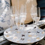 Bella Rose Sklenice Prosecco Queen, zlatá barva, čirá barva, sklo, 250 ml