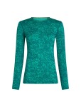 ICEBREAKER Wmns Merino 200 Oasis LS Crewe Moss BloomAOP, Fresh/Tidal Teal/Aop (vzorek) velikost: S