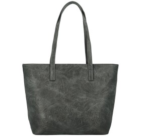 Trendy dámská koženková kabelka na rameno Serafina, tmavě šedá