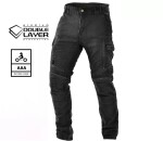 Pánské kalhoty na moto Trilobite Acid Scrambler doublelayer Aaa black - 42 / černá