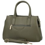 Luxusní dámská koženková kabelka do ruky Coveri Korina, tmavě zelená