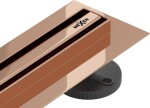 MEXEN - Flat 360 Slim podlahový žlab 60 cm otočný růžové zlato 1641060