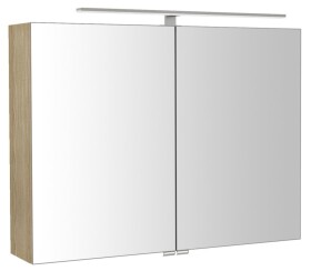 SAPHO - RIWA galerka s LED osvětlením, 81x70x17cm, jilm bardini RIW080-0013