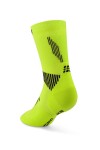 CEP pánské běžecké kompresní vysoké ponožky 5.0 - lime / black Velikost: IV (Vel. chodidla 42-45)