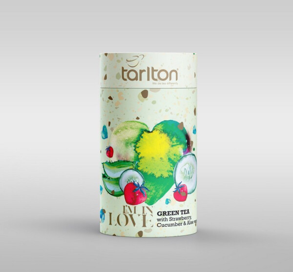 TARLTON Green Love Strawberry, Cucumber Aloe vera papír 100g