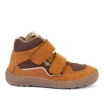 Dětské zimní barefoot boty TEX WOOL Cognac, Froddo, G3110254-14W, hnědá - 25