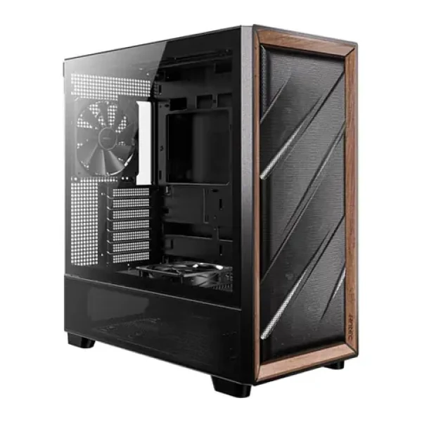 Antec Flux černá / E-ATX / 2x USB-A / 1x USB-C / 4x 120mm / 1x 140mm / bez zdroje / průhledná biočnice (0-761345-10133-2)