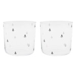 Eulenschnitt Sklenice na vodu Fir Trees 350 ml, čirá barva, sklo