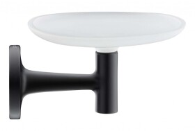 DURAVIT - Starck T Mýdlenka s držákem, černá/mléčné sklo 0099334600