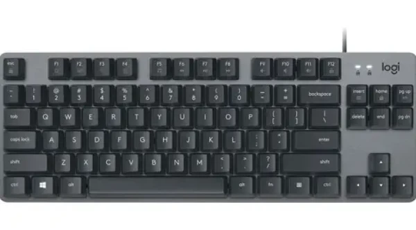Logitech K835 šedá / Herní klávesnice / TKL / GX Blue / DE Layout / USB (920-010008)