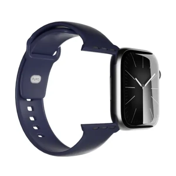 Puro Icon tmavě modrá / Silikonový řemínek / pro Apple Watch 44/45/46/49 mm