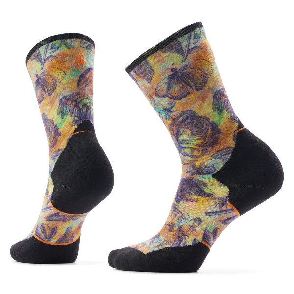 Dámské merino běžecké ponožky SMARTWOOL Women's Trail Run Targeted Cushion Flora, Multi Color velikost: 42-45 (L)