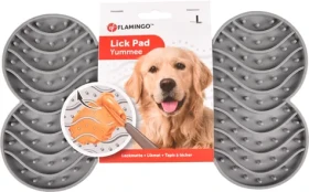 Flamingo Yummee Lízací podložka šedá / velikost L (FLA-520214)