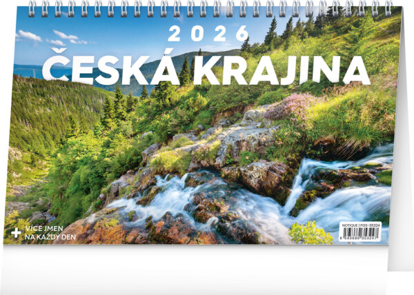 Kalendář 2026 stolní: Česká krajina, 23,1 x 14,5 cm