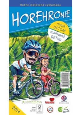 Ručne maľovaná cyklomapa Horehronie