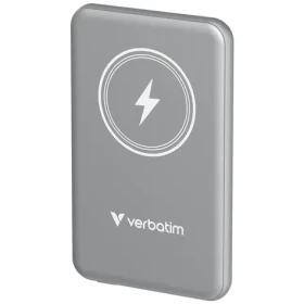 Verbatim Charge 'n' Go Magnetická bezdrátová powerbanka 5000mAh šedá / USB-C / MagSafe / 15-20W (32244)