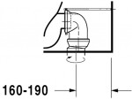 DURAVIT - Starck 1 Stojící WC kombi mísa, WonderGliss, bílá 02330900641