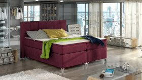 Boxspring Basilio Rozměr: 140 x 200 cm, látka: Riviera 59, Varianta: S LED osvětlení