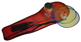 SportTeam BS01 / Badmintonový set / 2x raketa / 3x košíček (BAD-SET-01)