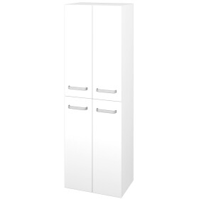 Dřevojas - Vysoká skříň DOS SVD4 50 - M01 Bílá mat / Úchytka T01 / M01 Bílá mat 209278A