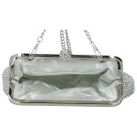 Luxusní dámské psaníčko Moon Jilani, stříbrné