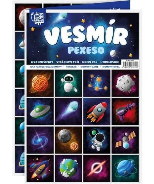 Pexeso MFP 3xA4 Vesmír