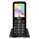 EVOLVEO EasyPhone XO + nabíjecí stojánek černá / 2.8" / 0.3MP / DualSIM / microSDHC (SGM EP-630-XOB)