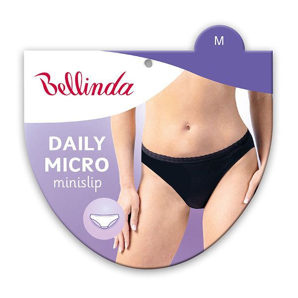 Dámské kalhotky s krajkou DAILY MICRO SLIP - BELLINDA - tělová XL