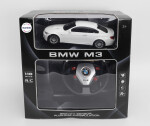 Mamido Autíčko na dálkové BMW M3 1:18 s volantovým ovládáním bílé MT1327