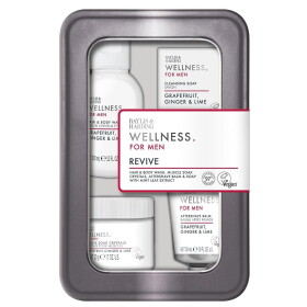 Baylis & Harding Sada kosmetiky pro muže v boxu Wellness for Men, stříbrná barva, kov, plast