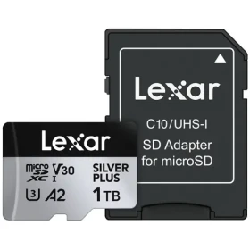 Lexar Professional SILVER PLUS microSDXC 1TB / čtení: 205MBps / zápis: 150MBps / UHS-I / V30 (LMSSIPL001T-BNANG)