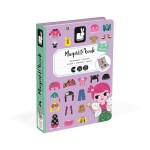 Janod Magnetická kniha Magnetibook Oblékání holky, Janod, W056821