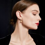 Stříbrné náušnice s opálem Camille – stříbro 925/1000, Zlatá