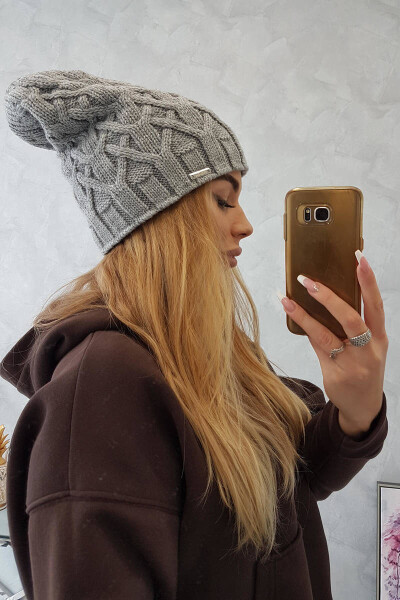 Fleecová čepice Sonia K201 šedá UNI