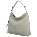 Módní dámská koženková kabelka na rameno Myra, šedá