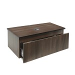 Koupelnová skříňka s krycí deskou SAT Evolution 98x30x44,8 cm ořech mat SATEVO100NAD SATEVO100NAD