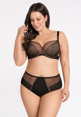 Dámské kalhotky Gorsenia K 880 Gisel M-4XL černá L