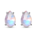 Emporial stříbrné náušnice GU-DR8927E-SILVER-MOONSTONE