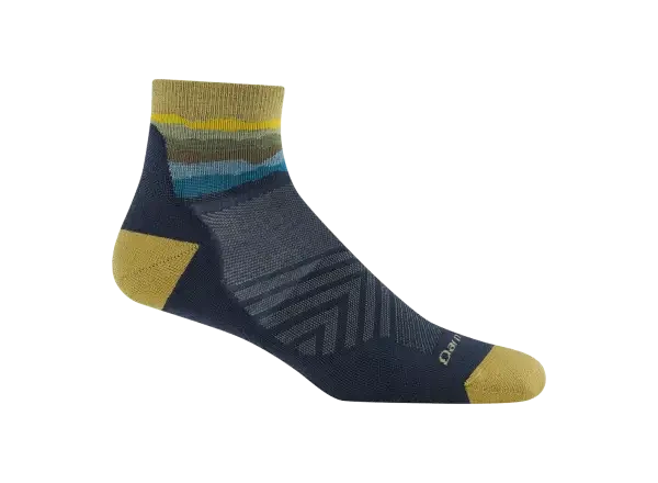 Darn Tough Run Quarter Ultra-lightweight Cushion pánské ponožky Skyracer Blue vel. M (41-42)