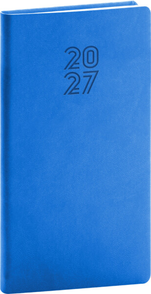 NOTIQUE Diář 2027: Aprint - modrý, kapesní, 9 x 15,5 cm