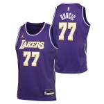 Dětský dres Los Angeles Lakers NBA Luka Dončić #77 Statement Swingman Fialová (YOUTH)