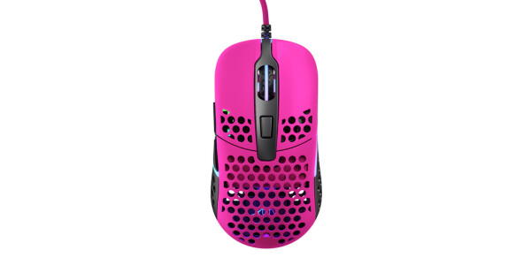 XTRFY M42 RGB růžová / herní myš / optická / 16000DPI / 6 tlačítek / RGB / 2 velikosti / USB / 1.8m (M42-RGB-PINK)